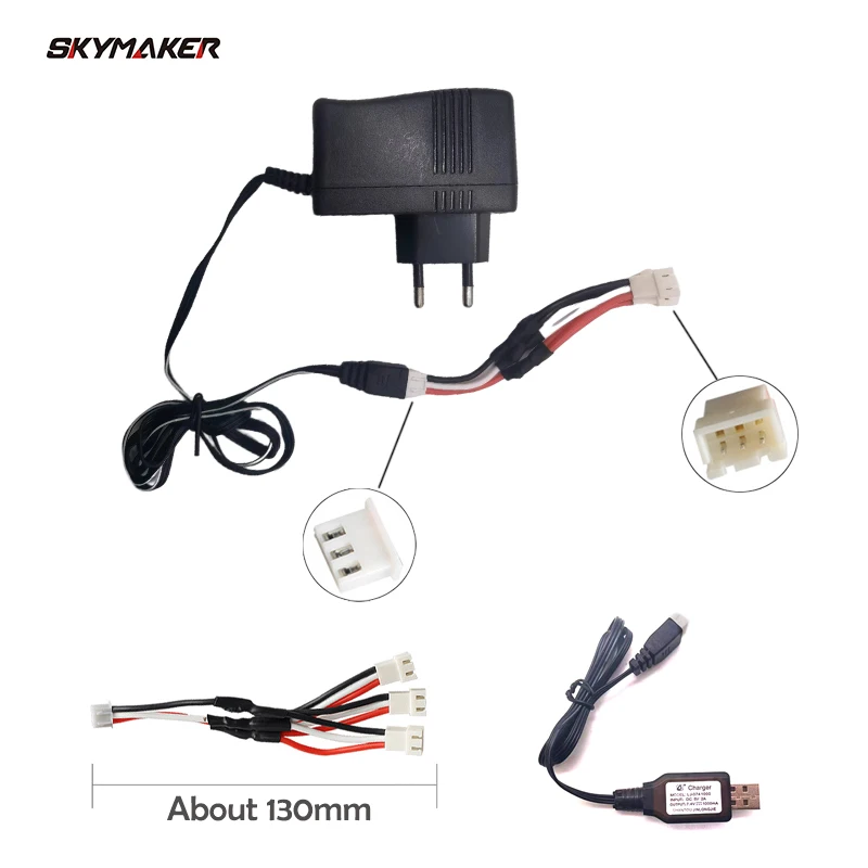 Syma X8C X8W X8G Mjx X600 X101 V666 Tarantola X6 Rc Drone Li-Po Caricabatterie Spina Cavo Multi Uscita X8C Rc Pezzi Di Ricambio