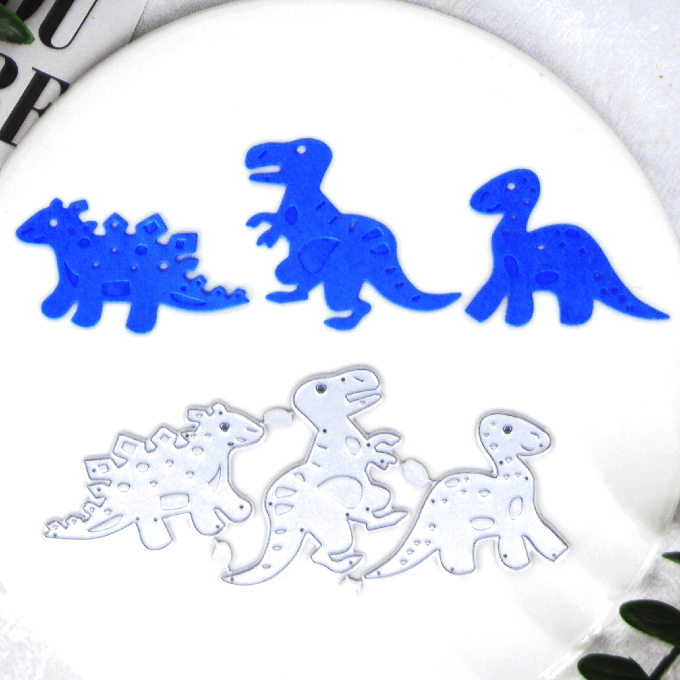 Cartoon Dinosaur Metal Cutting Dies Stencil Diy Scrapbooking Album Paper Card Template Mold Goffratura Craft Decoration Art Stenc