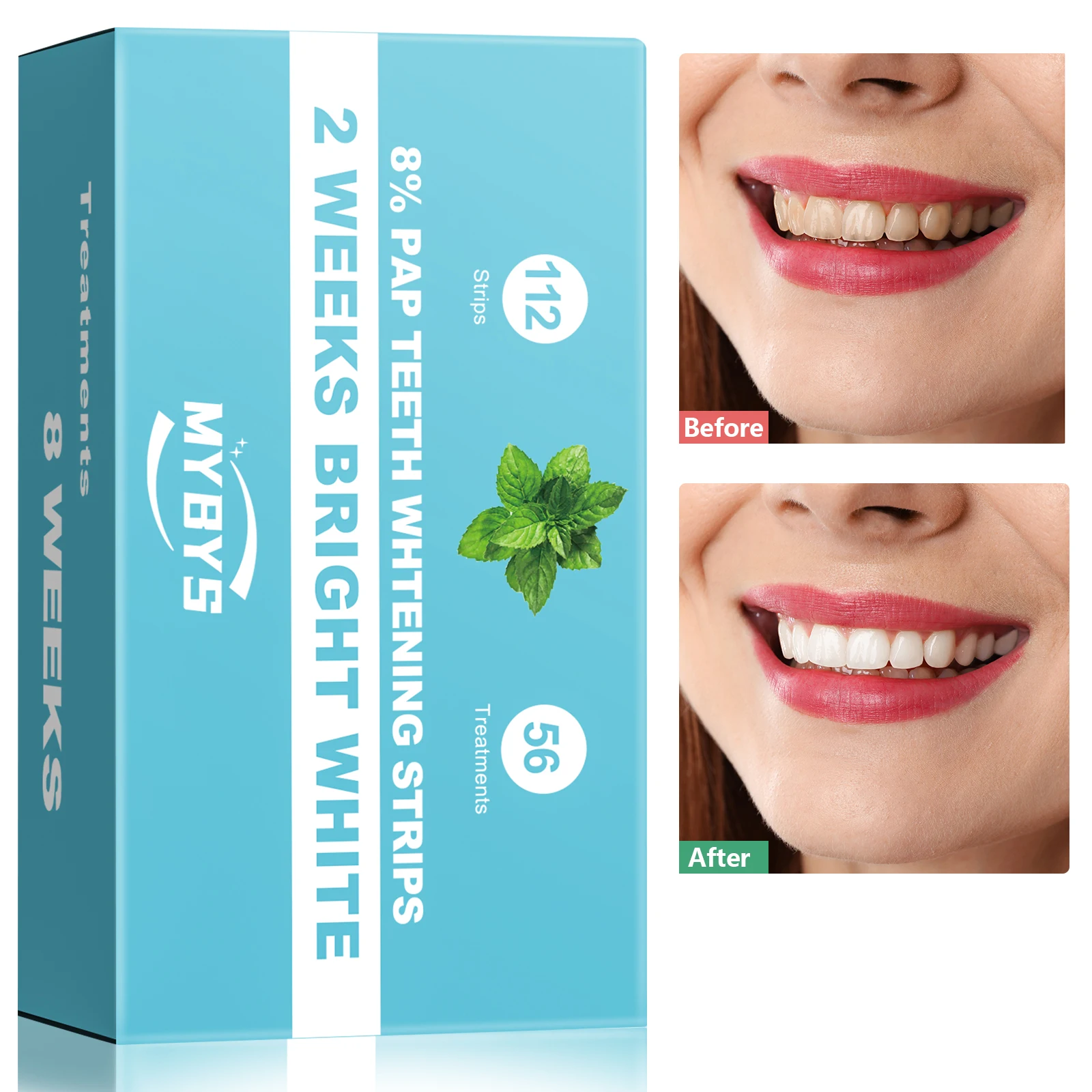 Strisce Sbiancanti Per Denti In Gel Candeggina Sbiancante Per Denti Kit Dentale Striscia Di Gel Per L'Igiene Orale Per Impiallacciature Per Denti Fint