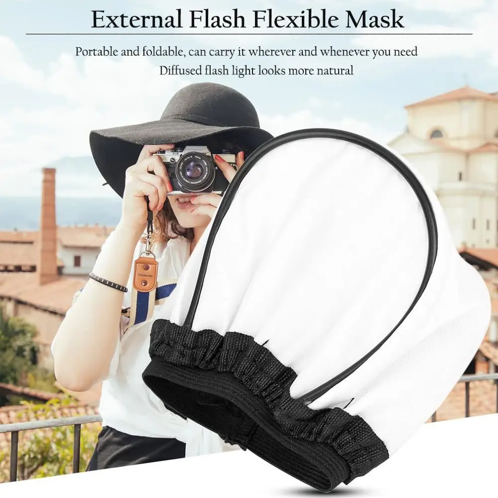 Diffusore Portatile Universale Soft Flash Bounce Per Canon 580Ex 430Ex Ii/550Ex/540Ez Diffusore Flash Professionale Per Fotocamera