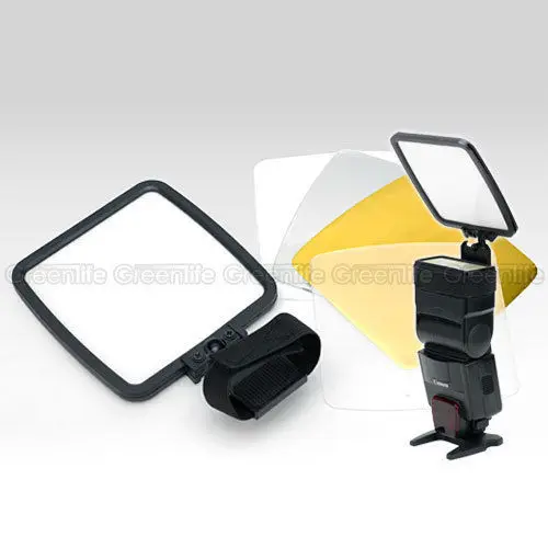 10 Pz Flash Bounce Card + Flash Diffusore Riflettore 5In1 Per Canon Flash 430Ex 580Ex 580Ex Ii 600Ex-Rt At30 430 Exii 550Ex 540Ez