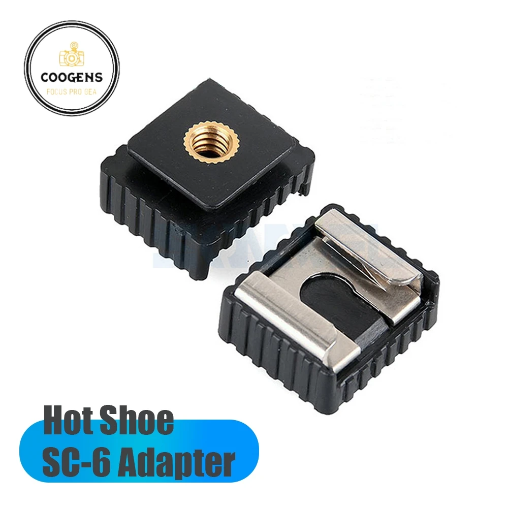 1/4 "Sc-6 Hot Shoe Adapter Hotshoe Per Canon 580Ex Ii/580Ex/550Ex/540Ez/430Ex Ii/430Ex Flash Light Speedlite Accessori Per Treppiede