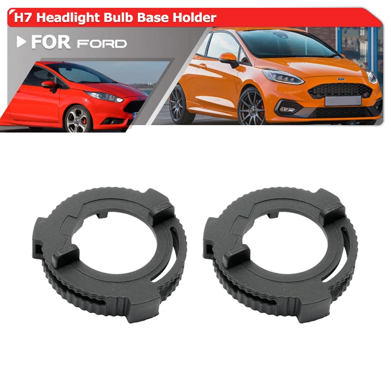 Oe-Spec H7 Led Lampadine Per Fari Supporti Di Base Per Ford Fiesta Mk8 2017 2018 2019 2020 H7 Clip Per Fari Adattatori Per Staffe Fermi