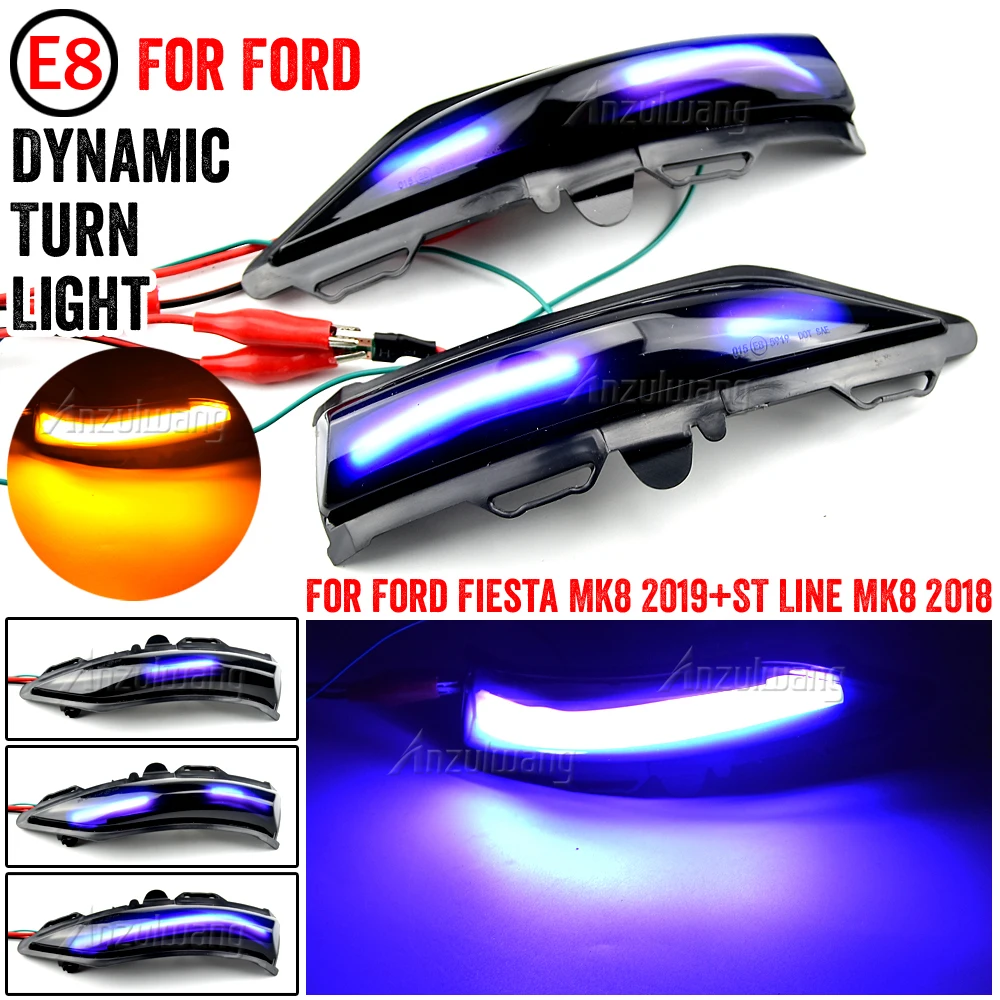 Indicatore Di Direzione Specchietto Laterale Lampeggiante Dinamico Per Ford Fiesta Mk8 2019 Fiesta St Line Mk8 2018