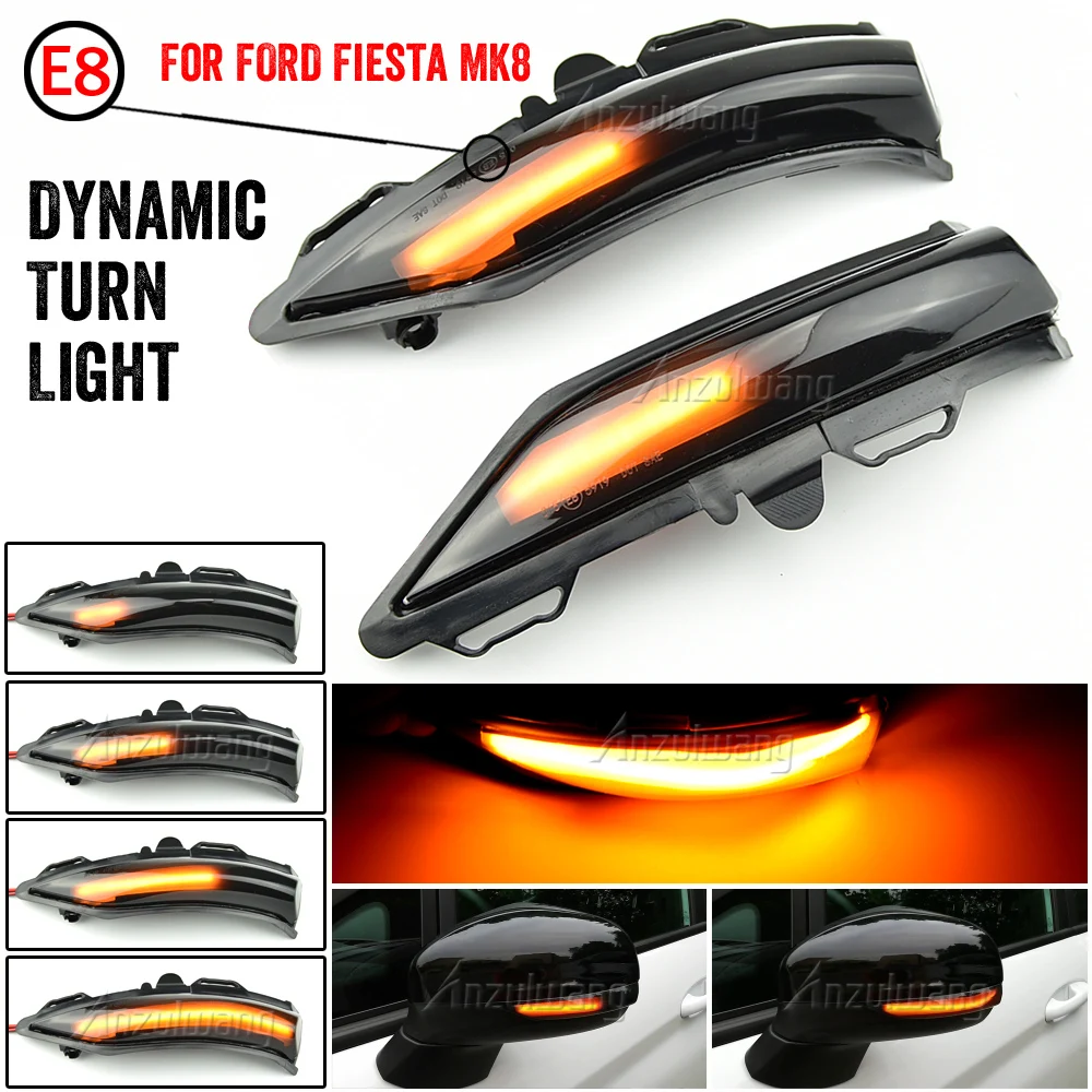 Per Ford Fiesta Mk8 2019 + Fiesta St Line Mk8 2018 Indicatore Di Direzione Dinamico Led Specchietto Retrovisore Laterale Indicatore Sequenziale Lampeg