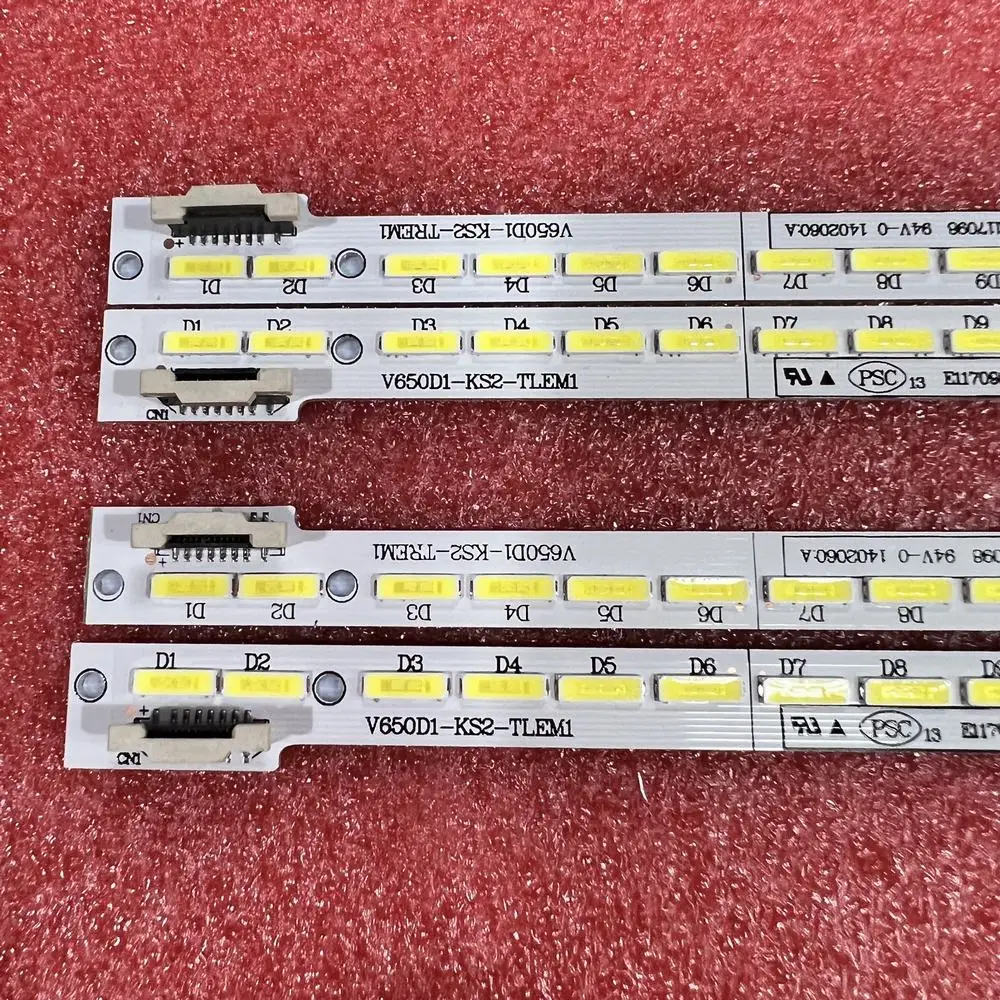 Striscia Di Retroilluminazione A Led Per Lg 65 Lb5200 Tcl L65E5690A L65E5700A 65 Pfl5W40 65 Pus7120 Ld65H9100 L65X2 D65F351 V650D1-Ks2-Trem1
