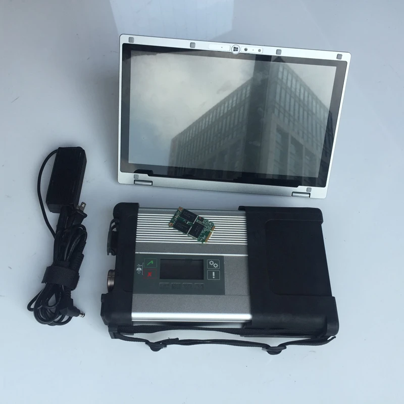 Supporta La Diagnosi Della Stella Wifi Mb Star C5 E Con Software 2023.12V C5 Ssd 90% Nuovo Laptop I5 4G Cf-Ax2 Tester Per Strumenti Diagnostici Automa