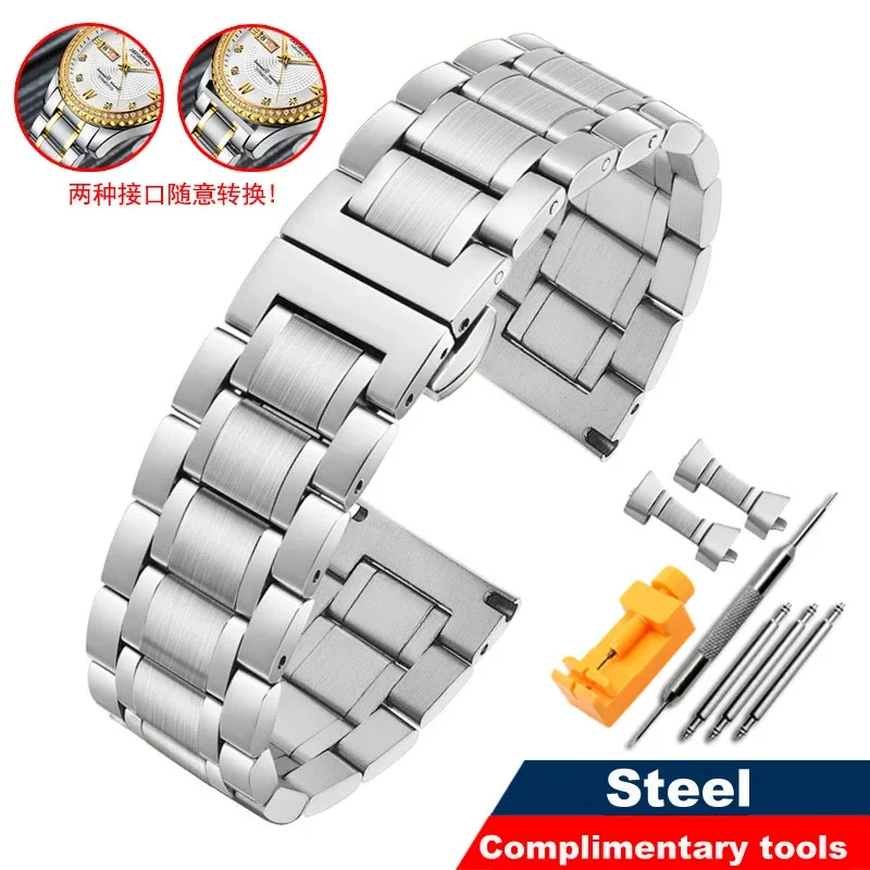 Il Cinturino In Acciaio Inossidabile 316L È Adatto Per Tissot 1853 Couturier T035 Longines Omega Metal Watch Chain Per Uomo E Donna
