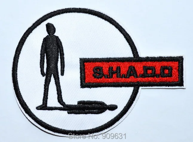 Ufo-Shado Crew Uniforme Ricamato Patch, Gerry Anderson-S.H.A.D.O.