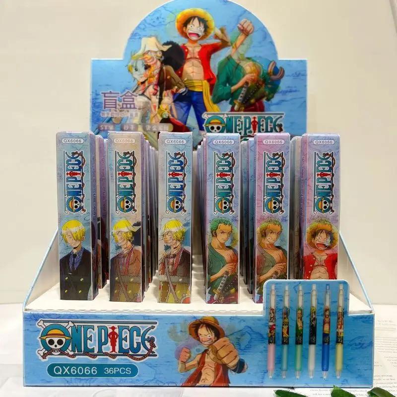 Nuovo One Piece Blind Box Gel Pen 3D Cartoon Gel Pen Student Stationery Press Signature Pen Cancelleria Regali Per Bambini All'Ingrosso