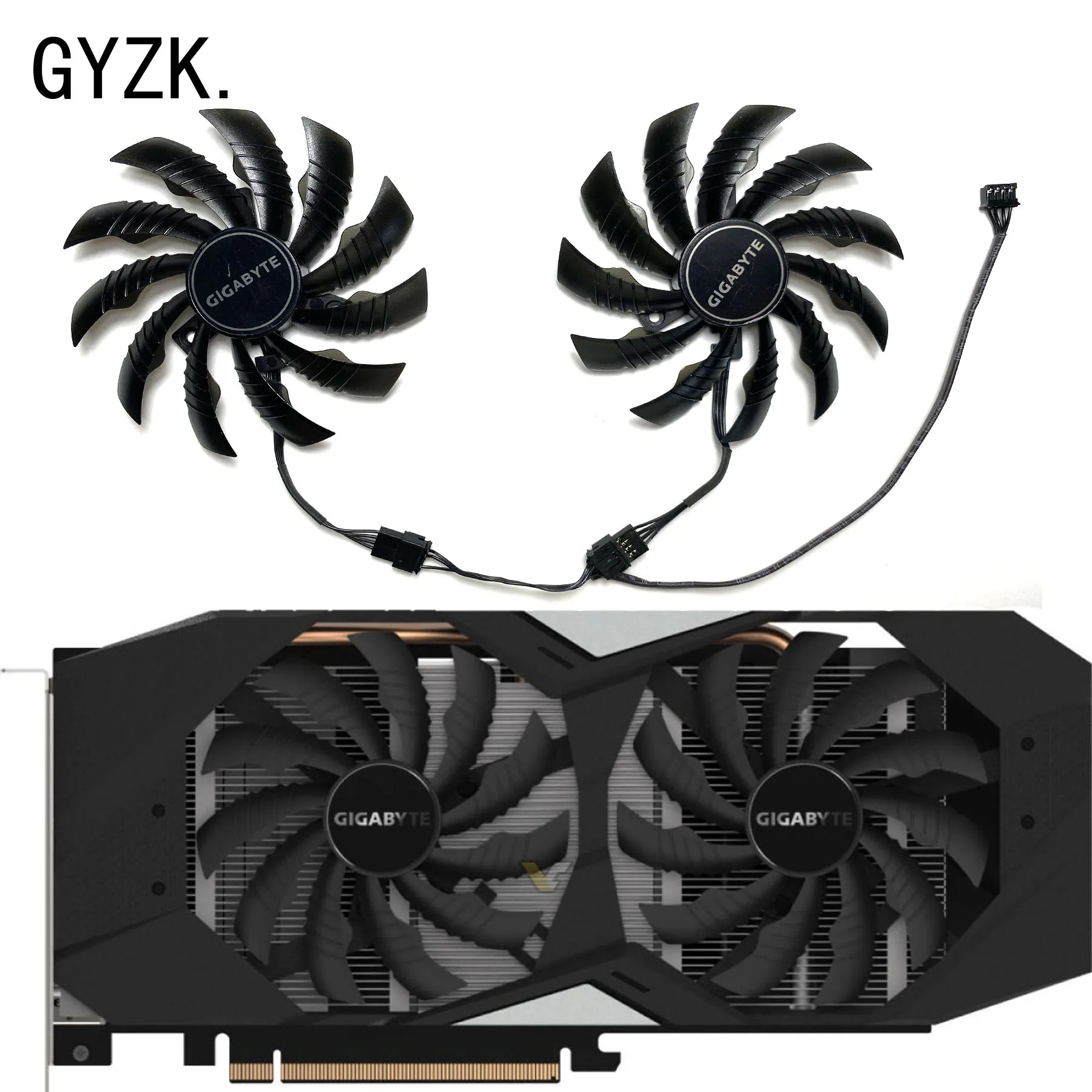 Nuovo Per Gigabyte Geforce Rtx2060S 2070 Gtx1660 1660Ti Windforce Oc Ventola Di Ricambio Per Scheda Grafica Muslimah