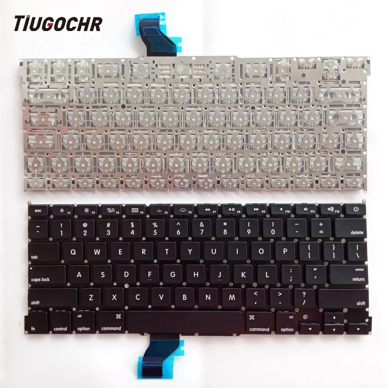 Per Macbook Pro 13 "Retina A1502 2013 2014 2015 Tastiera Usa Senza Retroilluminazione