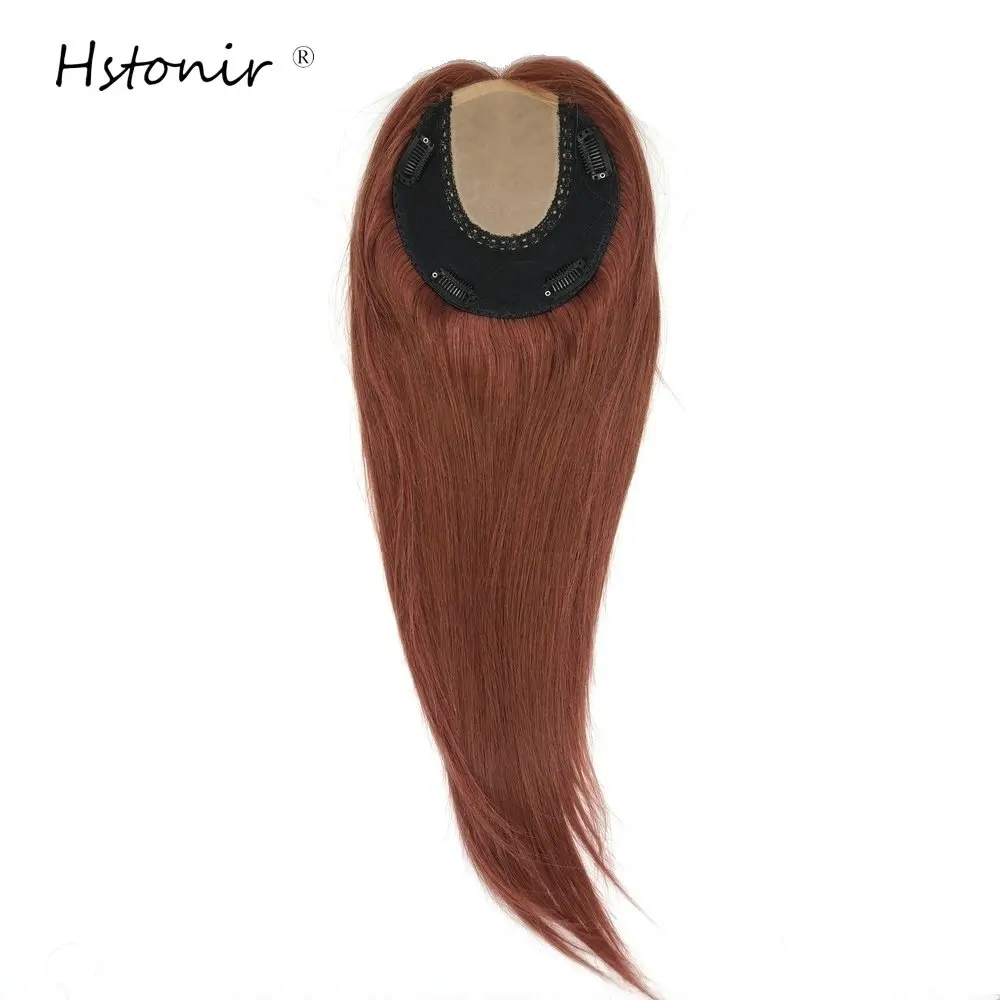 Hstonir European Remy Hair Topper Ebrea Toupee Hair Piece Protesis Wiglet Kippah Fall Kosher Tp26