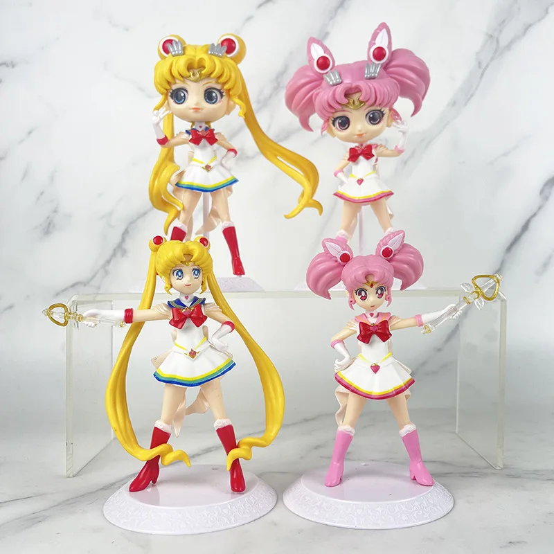 Spirits Sailor Moon Q Version Large Size Q Posket The Movie Jupiter Venus Pluto Neptune Saturn Figure Complete