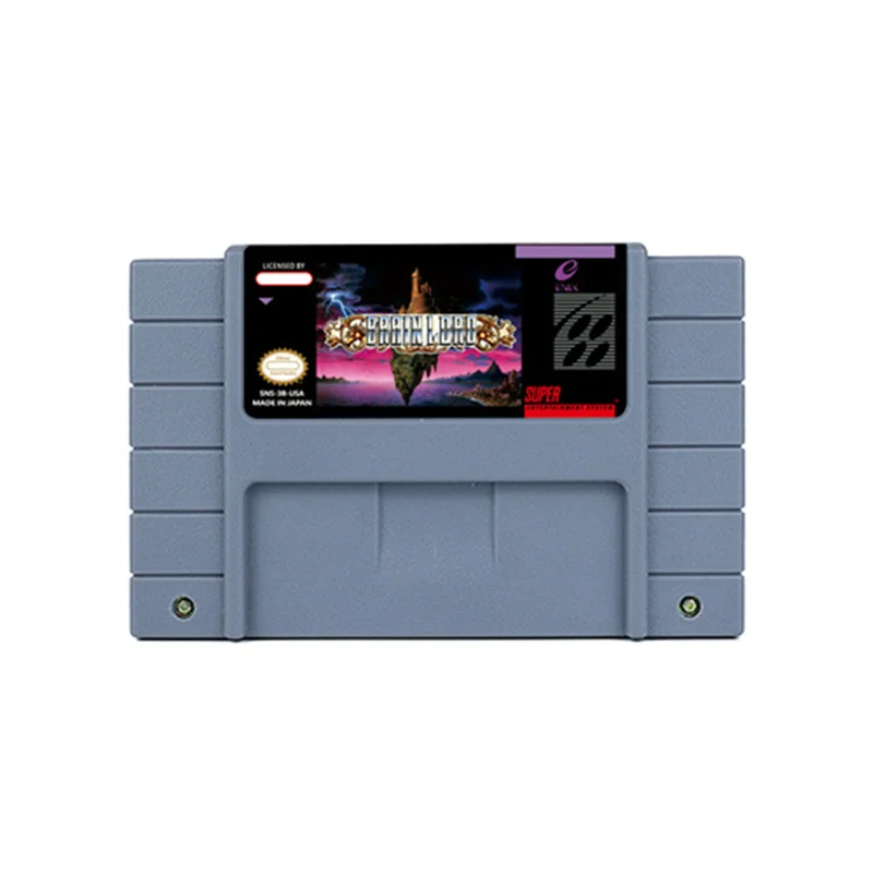 Brain Lord Rpg Game For Snes 16 Bitretro Cart Regalo Per Bambini