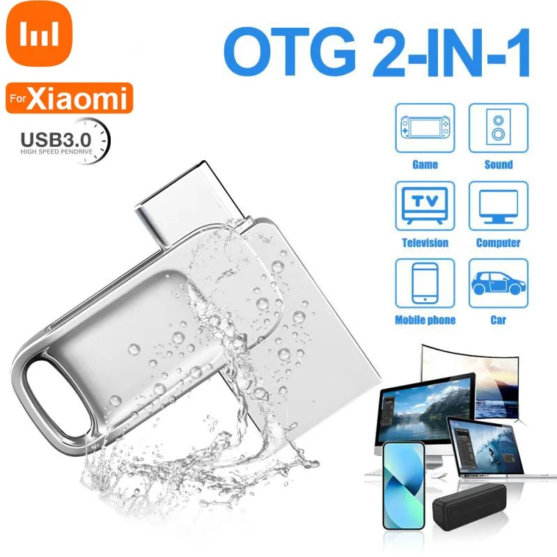 Portatile Type-C 128G 1T 2T Ad Alta Velocità Impermeabile Usb Flash Drive Otg Pen Drive 256Gb Usb Stick Pendrive Flash Disk Per Telefono Pc