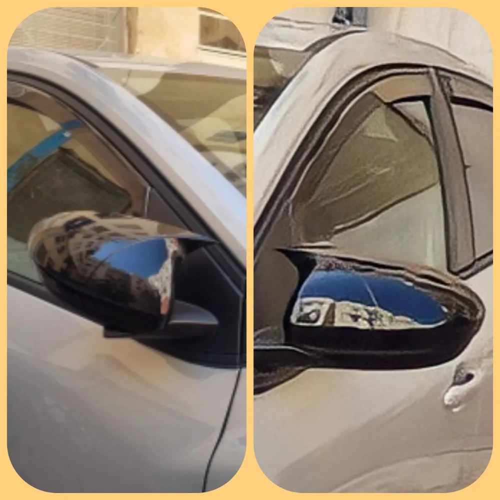 Copertura Dello Specchio Stile Pipistrello Per Dacia Sandero Stepway 2020 2021 2022 Accessori Per Auto 2 Pezzi Nero Lucido Parti Esterne Tuning Spor