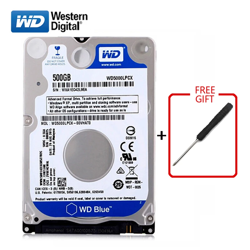 Ls Western Digital Original Remove 2.5 "Hard Disk 250Gb 320Gb 500Gb 1Tb Ecc Hdd Integrato Sata 8-16M 5400-7200Rpm Per Laptop Ps4