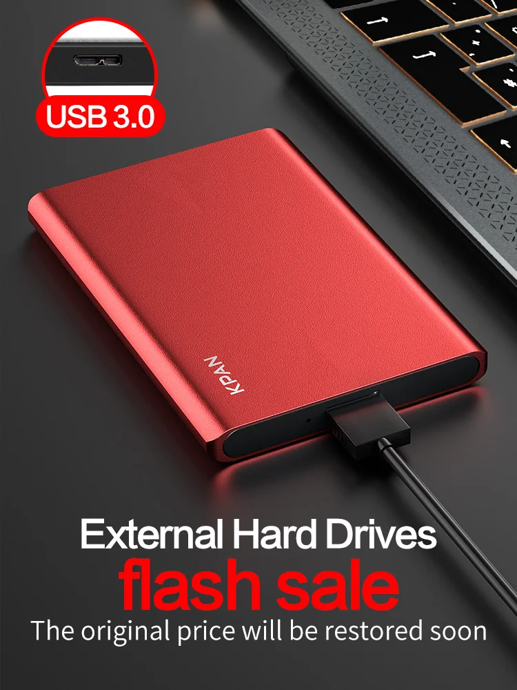 Kpan 2.5 "External Hard Disk Drive 250Gb 320Gb Dispositivo Di Archiviazione Usb 3.0 Ad Alta Disco Hdd Usb Flash Drive Per Pc/Laptop/Mac/Ps4/Xbox