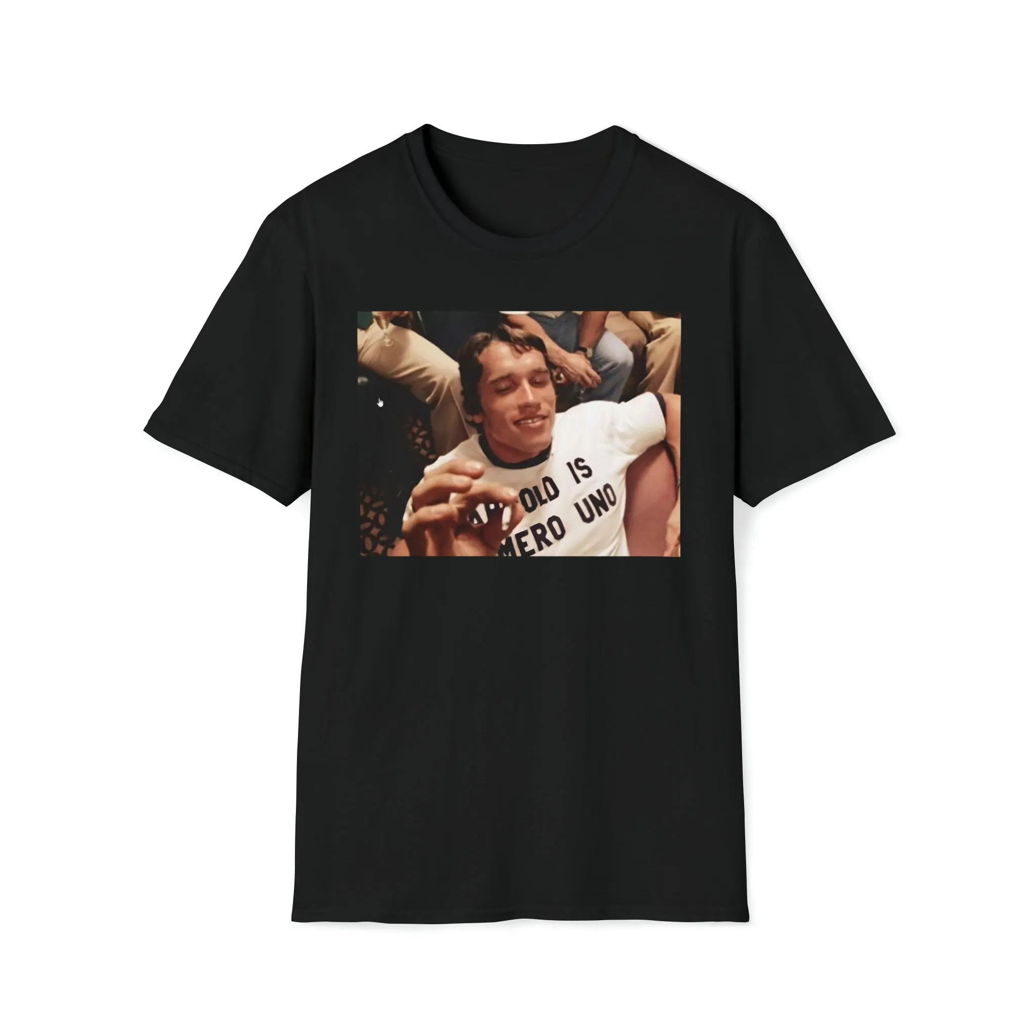 Arnie T-Shirt Smoking A Joint Arnie Get High Young