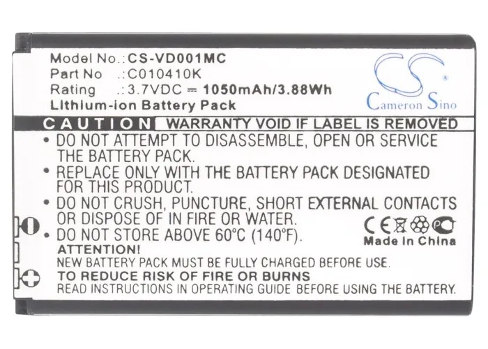 Batteria Per Fotocamera 1050Mah Per Contourgps Contour Plus Contour Plus 2
