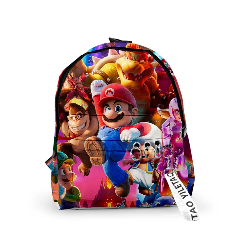 3D New Movie Super Mario Brothers Zaino Borsa A Tracolla Borsa Da Scuola Mario Maschile E Femminile