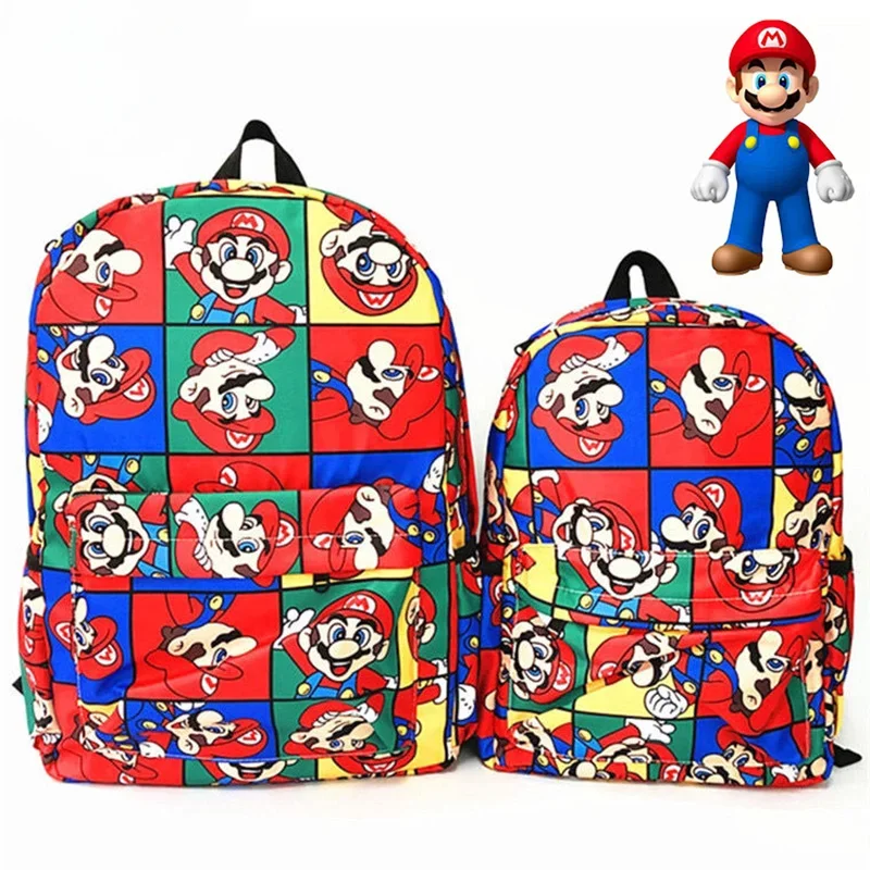 Super Marios Bros Cosplay Zaini Anime Figure 3D Printe Borse Da Scuola Per Bambini Impermeabili Viaggi Kawaii Zaino Adolescenti Mochilas