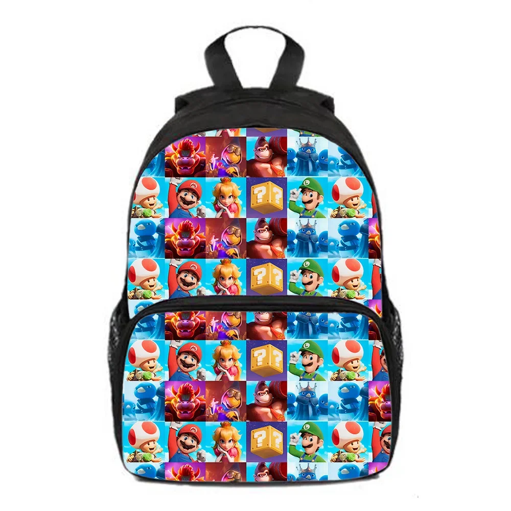 3D New Movie Super Mario Brothers School Bag Zaino Scuola Elementare Scuola Materna Mario Zaino