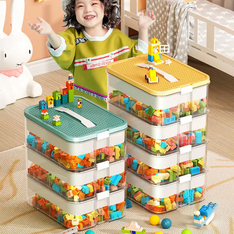 Lego Organizer Box Scatola Portaoggetti Per Giocattoli Per Bambini Lego Sorting Storage Box Jigsaw Puzzle Building Block Partizione Boxcase Organizer