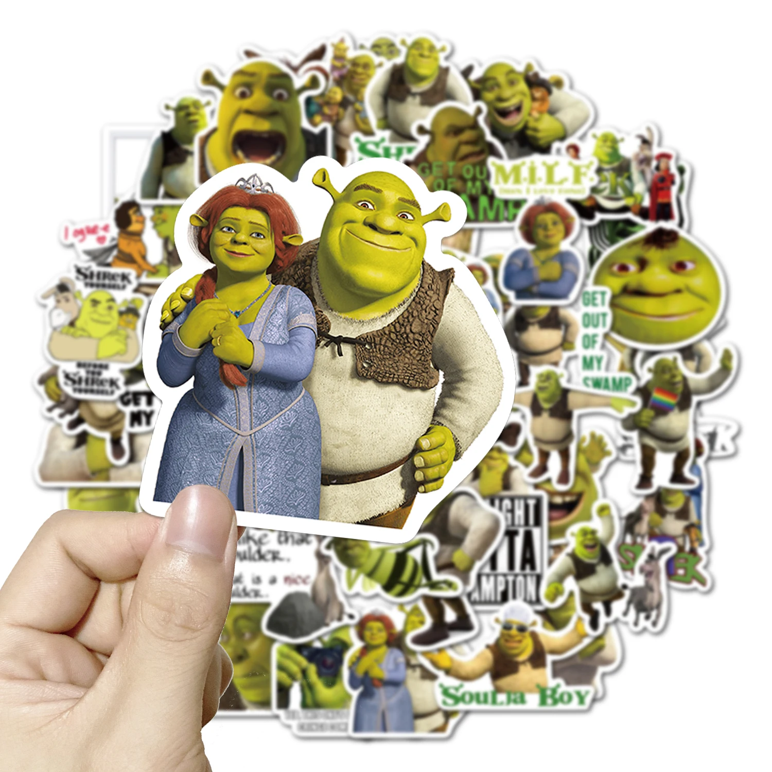 10/50Pcs Funny Disney Monster Shork Stickers Decalcomania Frigo Moto Valigia Skateboard Chitarra Cartoon Adesivi Per Bambini Giocattolo Regalo