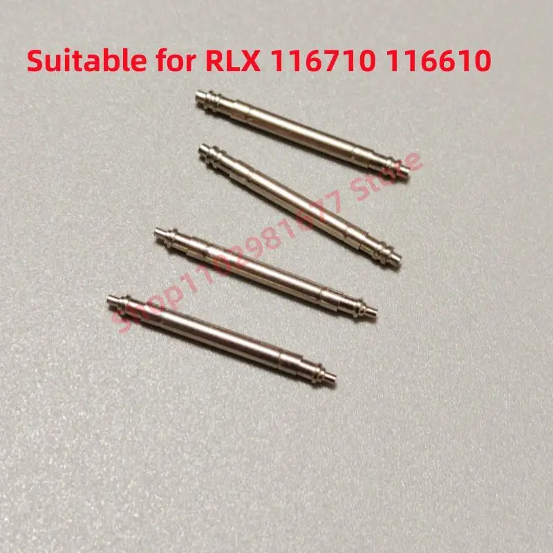 2 Pz 20Mm * 2.0Mm 316L Parti Dell'Orologio In Acciaio Inossidabile Argento Barre A Molla Perni Strumento Adatto Per Rolex Gmt 116710 Sub 116610 Orolog
