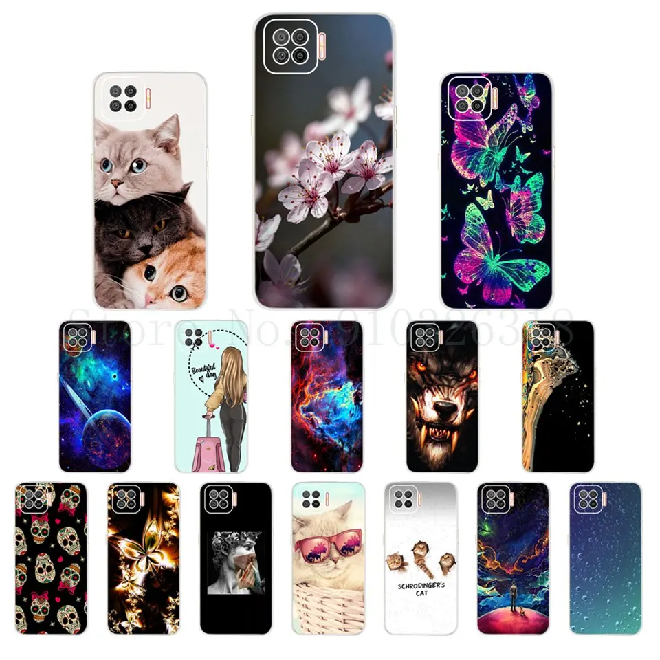 Cover Verniciata Di Buona Qualità Per Oppo F17 F17 Pro Cover Posteriore In Silicone Morbido Carino Oppo F17 Pro F 17 Cph2095 Custodia Per Telefono Par