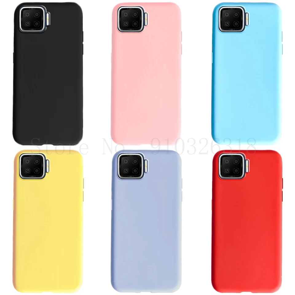 Custodia Per Telefono Color Caramella Per Oppo F17 F17 Pro Cover Posteriore In Silicone Morbido Carino Oppo F17 Pro F 17 Cph2095 Custodia Per Telefono