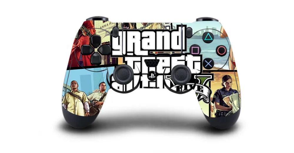 1Pc Grand Theft Auto V Gta 5 Ps4 Skin Sticker Decal Per Sony Ps4 Playstation 4 Dualshoutk 4 Game Ps4 Controller Sticker