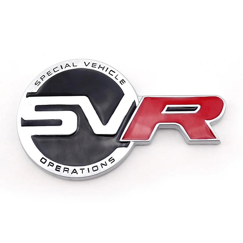 Auto Body Kit 3D Special Vehicle Operations Svr Emblem Portellone Badge Car Sticker Per Land Rover Range Rover Sport 2016-22
