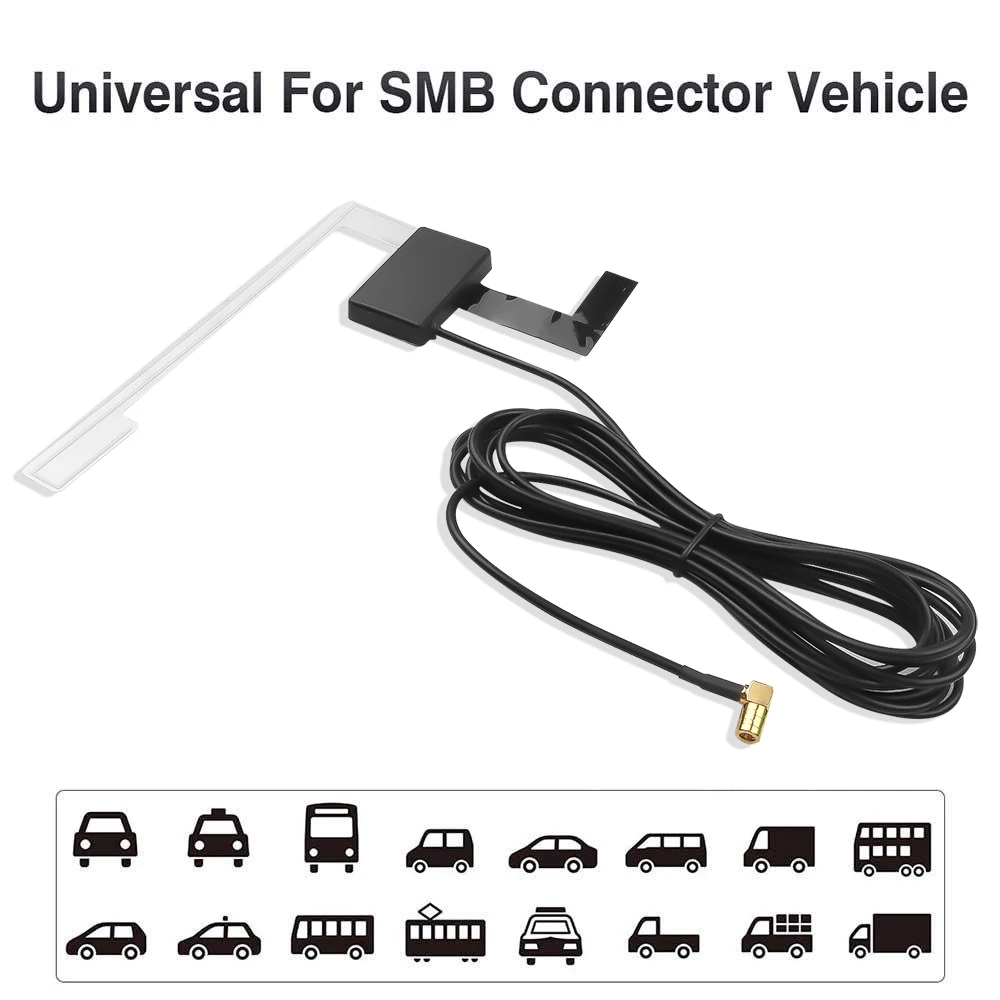 Dab/Dab + Unità Principale Dell'Autoradio Antenna Montaggio Del Parabrezza Spina Smb Ricezione Del Segnale Europa Dab Dab + Ricevitore Del Segnale