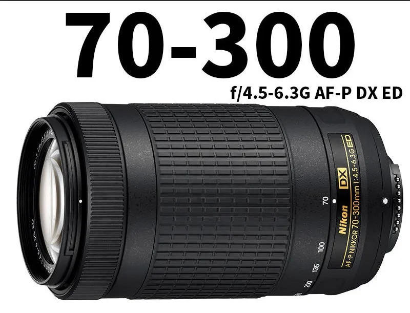 Nuovo Obiettivo Nikon 70-300 Af-P Dx 70-300Mm F/4.5-6.3G Ed Per D7200, D7100, D5600, D5500, D5300, D5200, D3400, D3300, D500