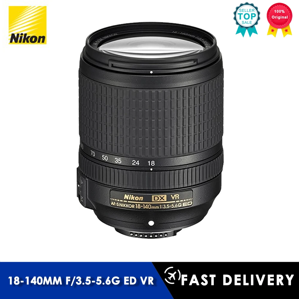 Nikon 18-140 Af-S Dx Nikkor 18-140Mm F/3.5-5.6G Ed Vr Obiettivo Per Nikon D3200 D3300 D3400 D5200 D5300 D5500 D5600 D7100 D7200