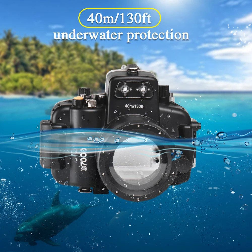 130Ft/40M Custodia Impermeabile Custodia Subacquea Per Fotocamera Custodia Subacquea Per Nikon D7000 D7100 Dslr Custodia Per Fotocamera