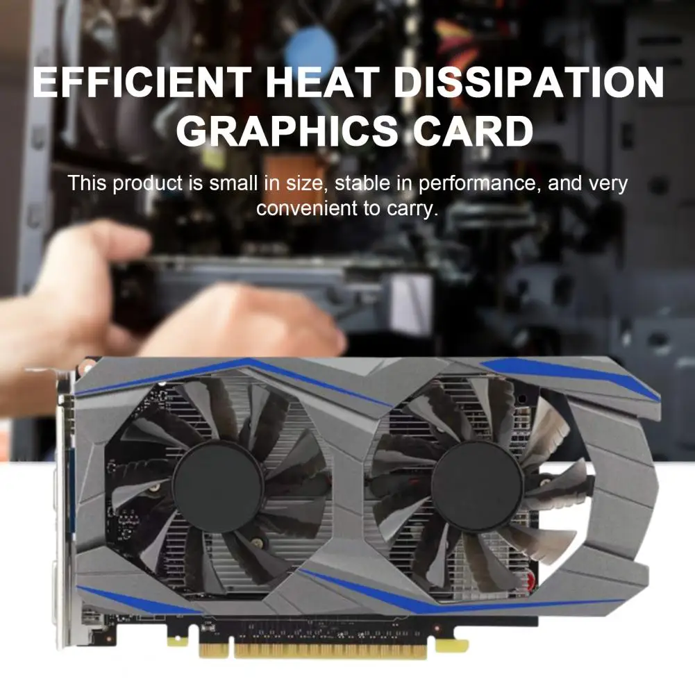 Scheda Grafica Gtx1050Ti Con Doppia Ventola Di Raffreddamento 4Gb Ddr5 128Bit Vga Dvi Desktop Pc Gaming Video Card Computer
