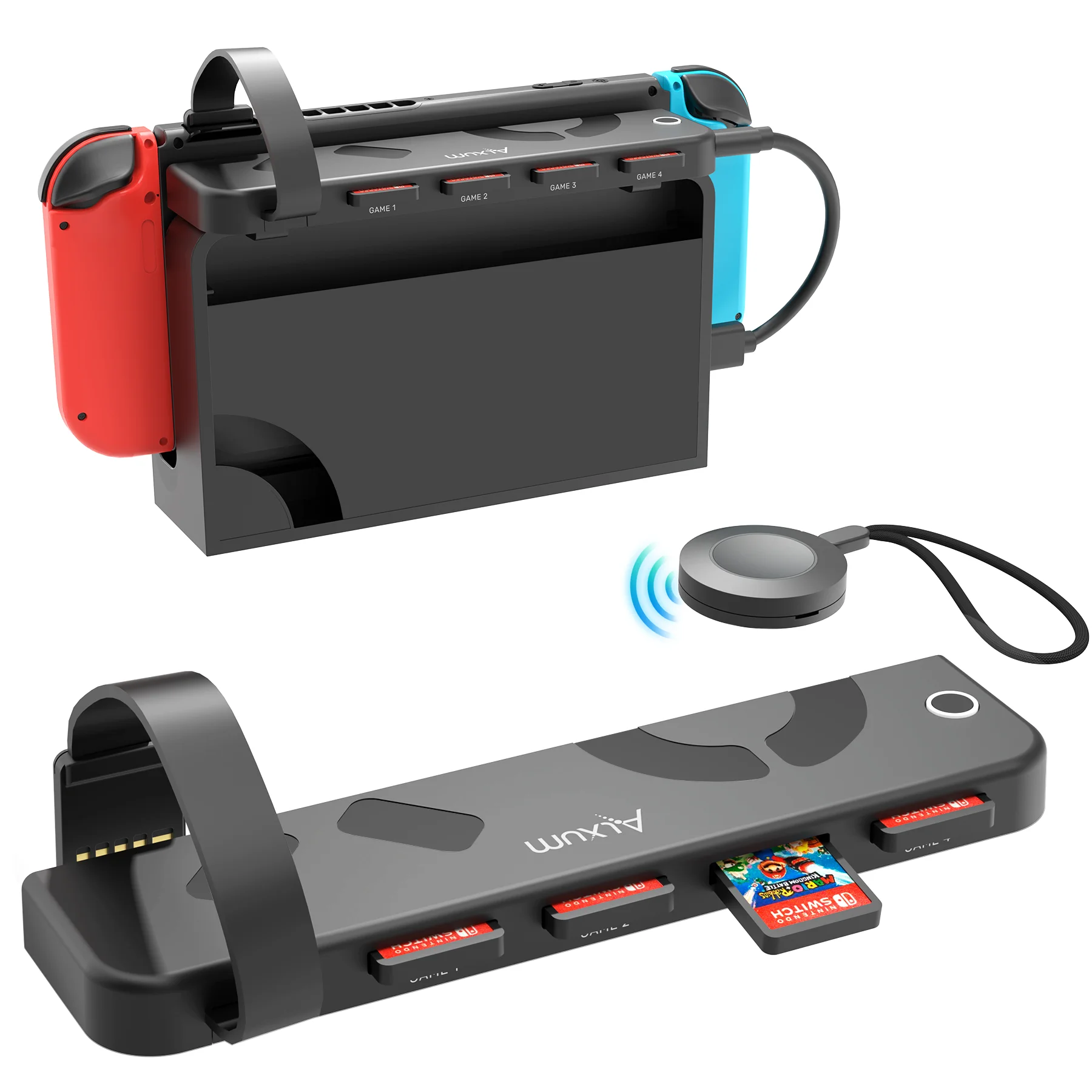 Unitek 4-In-1 Switch Game Switcher Per Nintendo Switch/Switch Oled Multi Game Card Reader Switcher Gaming Player Accessori