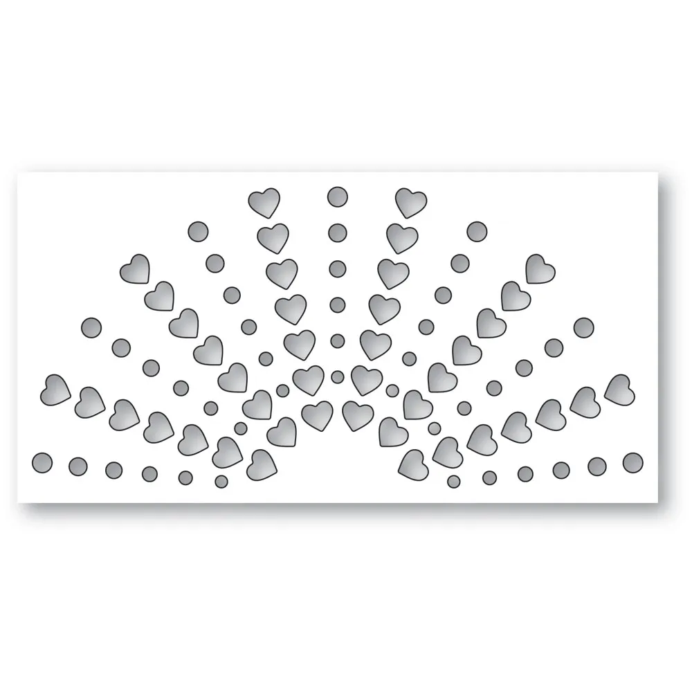 2023 Aliliarts Metal Cutting Dies Hearts Shining Arch Diy Scrapbooking Album Fotografico Goffratura Decorativa Papercard Crafts Die