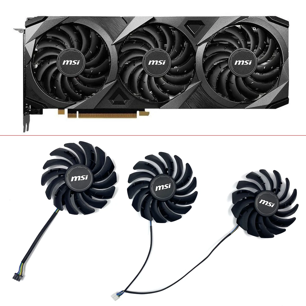3 Pz 85Mm Pld09210S12Hh 4Pin Rtx 3090 3080 3060 Gpu Ventola Per Msi Msi Rtx 3090 3080 3070 3060 Ventus Ventola Di Raffreddamento Della Scheda Grafica