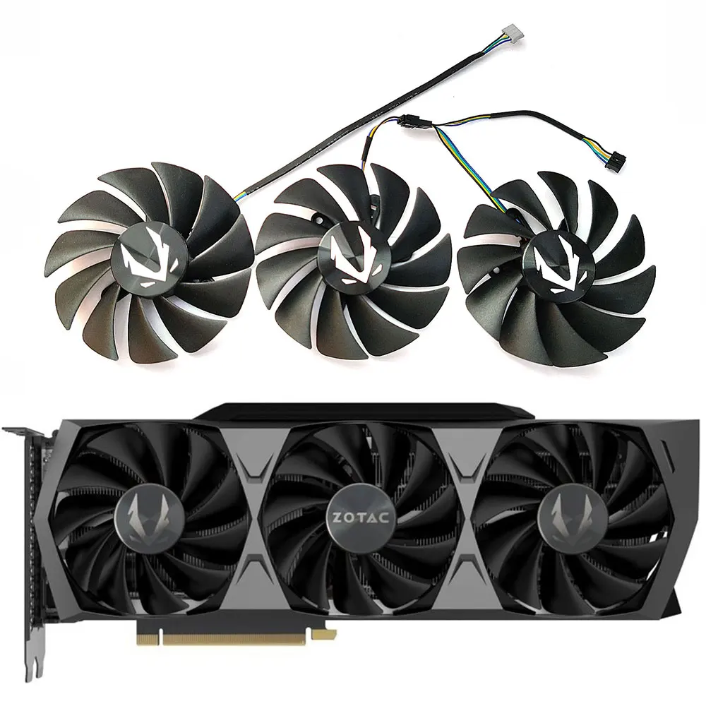 Nuovo Muslimate Ga92S2U Rtx 3080 3080Ti 3090 Ventola Trinity Gpu, Per Zotac Rtx 3090 3080 Trinity, Rtx 3070 Ventola Di Raffreddamento Della Scheda Vid