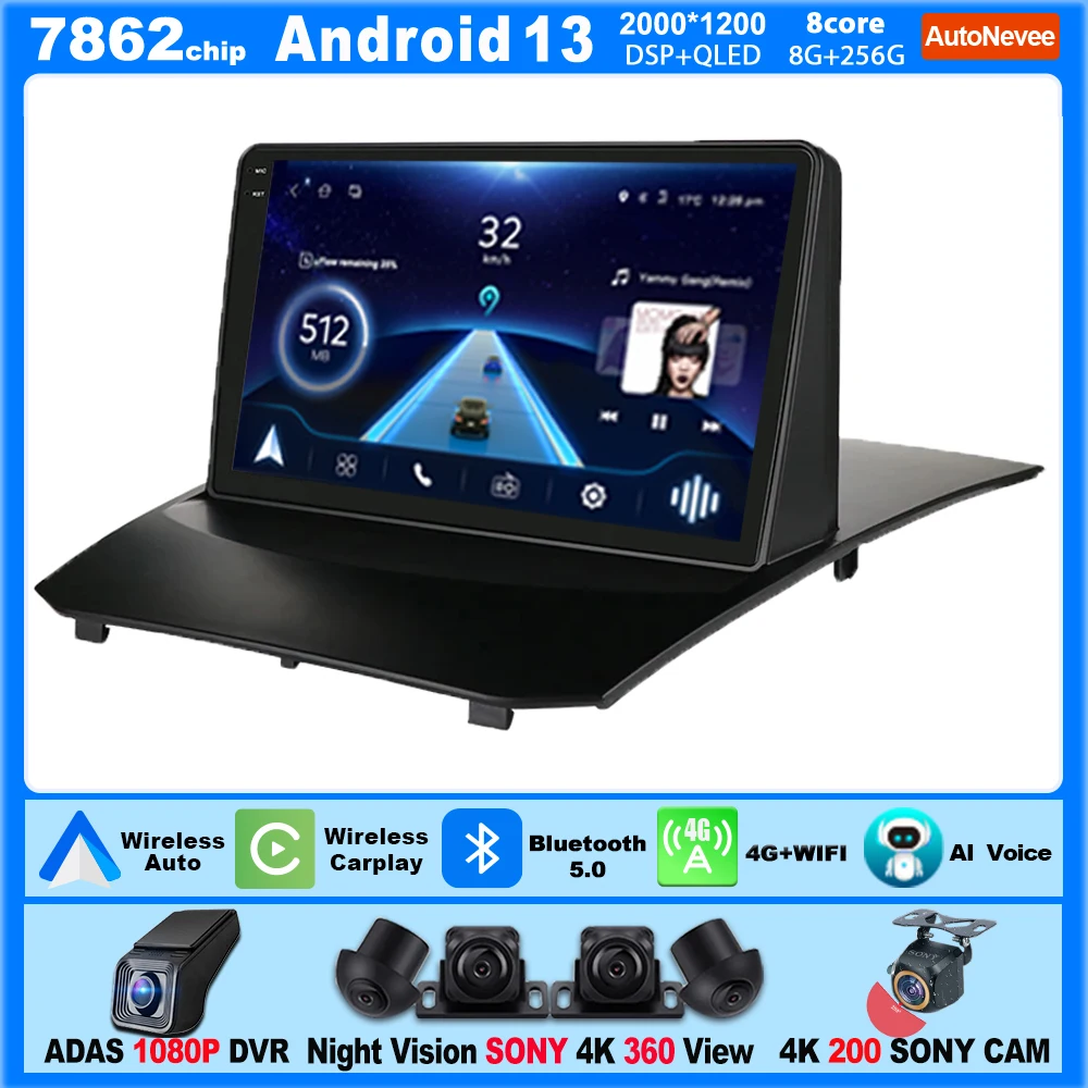 Android Per Ford Fiesta 2009- 2019 Autoradio Multimediale Lettore Automotivo Autoradio Navigazione Gps Pantalla Carplay Schermo Coche