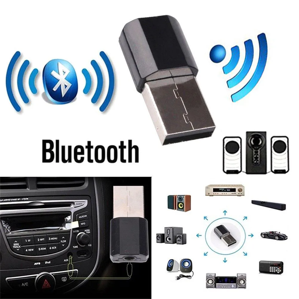 Mini Bluetooth Audio Aux Adattatore Ricevitore Per Auto Per Mercedes W204 W210 Amg Benz Bmw E36 E90 E60 Fiat 500 Volvo S80