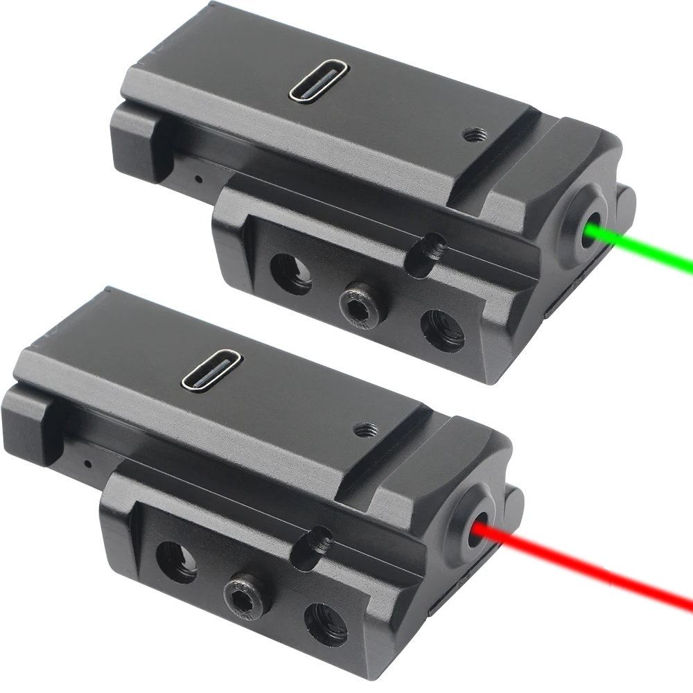 Red Green Laser Sight Fit Pistol Rifle Laser Collimatore Sight Mirino Tattico Ricaricabile Per Taurus G3 Glock G17