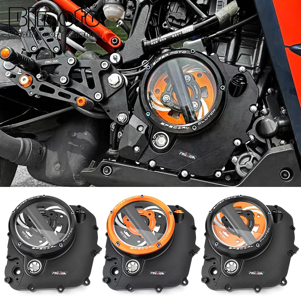 Per Husqvarna Vitpilen Svartpilen 401 Cnc Engine Clear Clutch Cover Protector Per Ktm Rc 390 Rc390 390 Adventure Adv 2020-2023