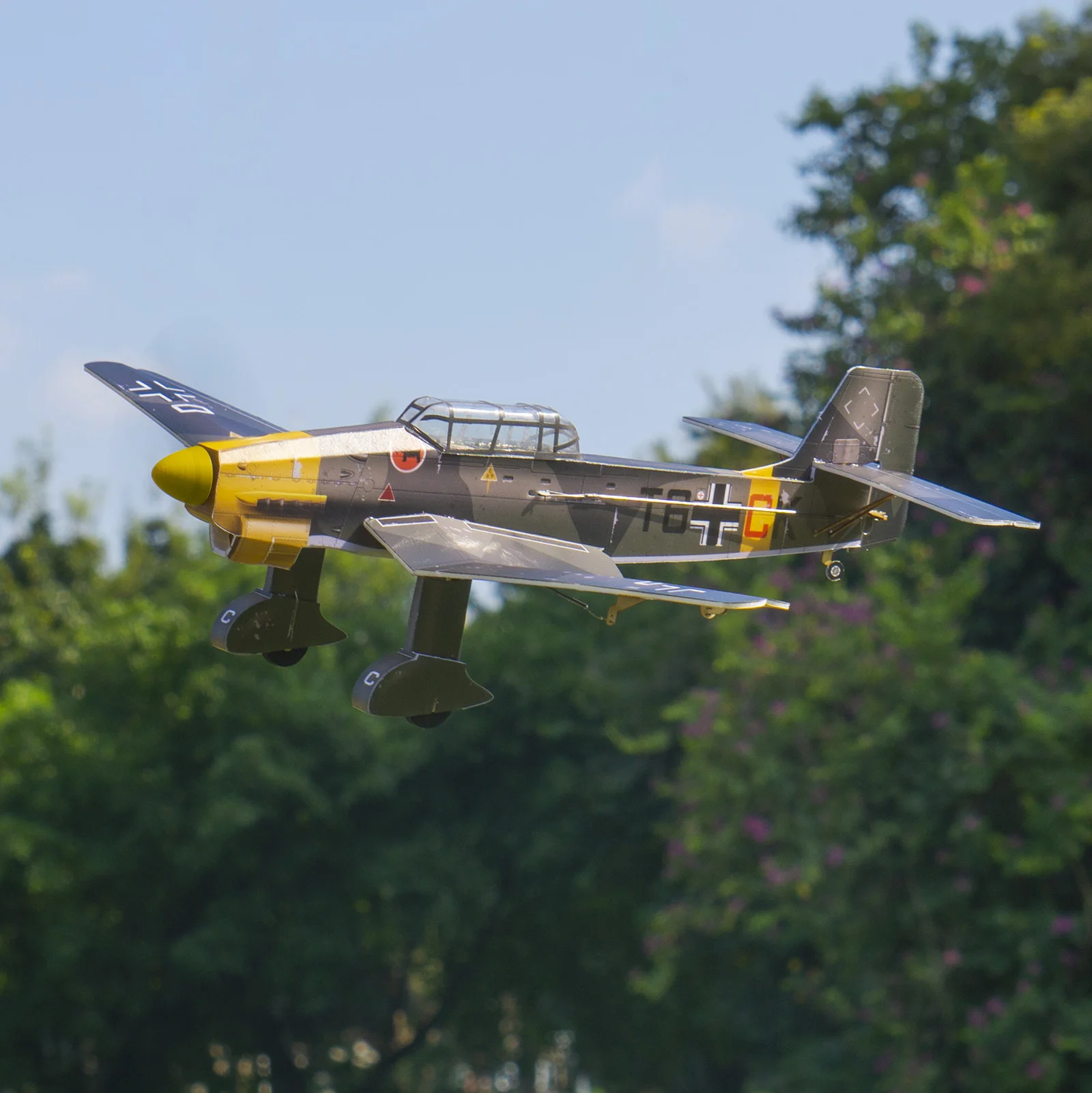 Mini Ju-87 Stuka Bomber 430 Mm Wingspan 4 Canali Ala Fissa Rc Aereo Giocattolo All'Aperto Regalo Per Bambini
