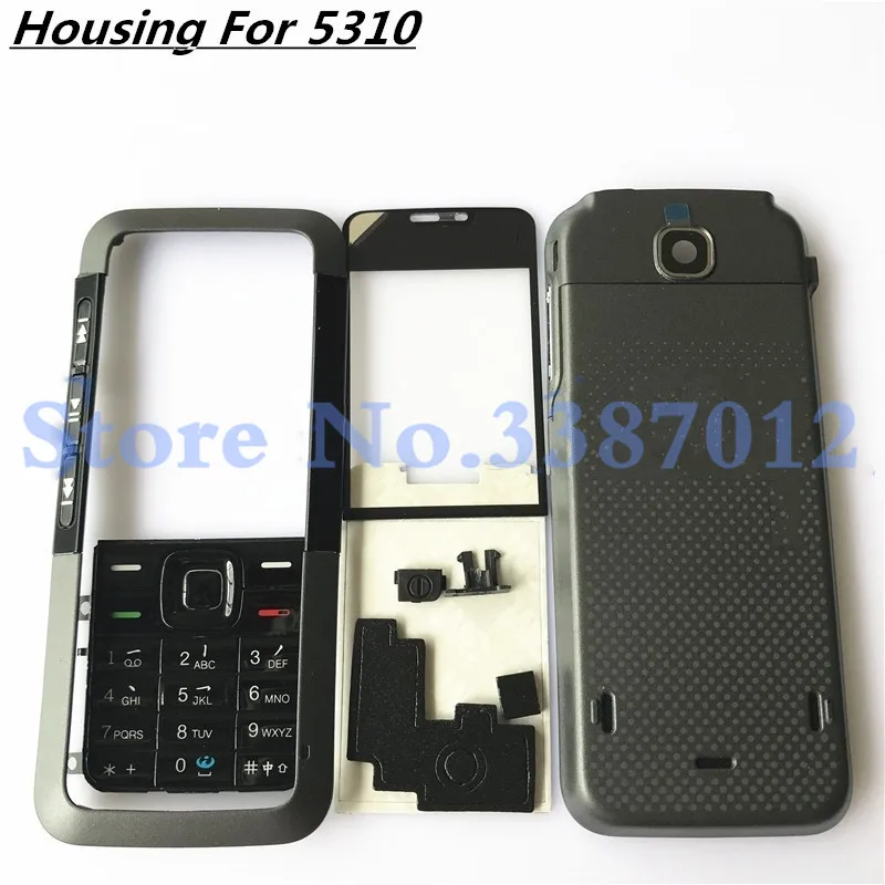 Nuova Custodia Completa Originale Per Nokia 5310 Xpressmusic Cover Posteriore Per Batteria Tastiera Inglese